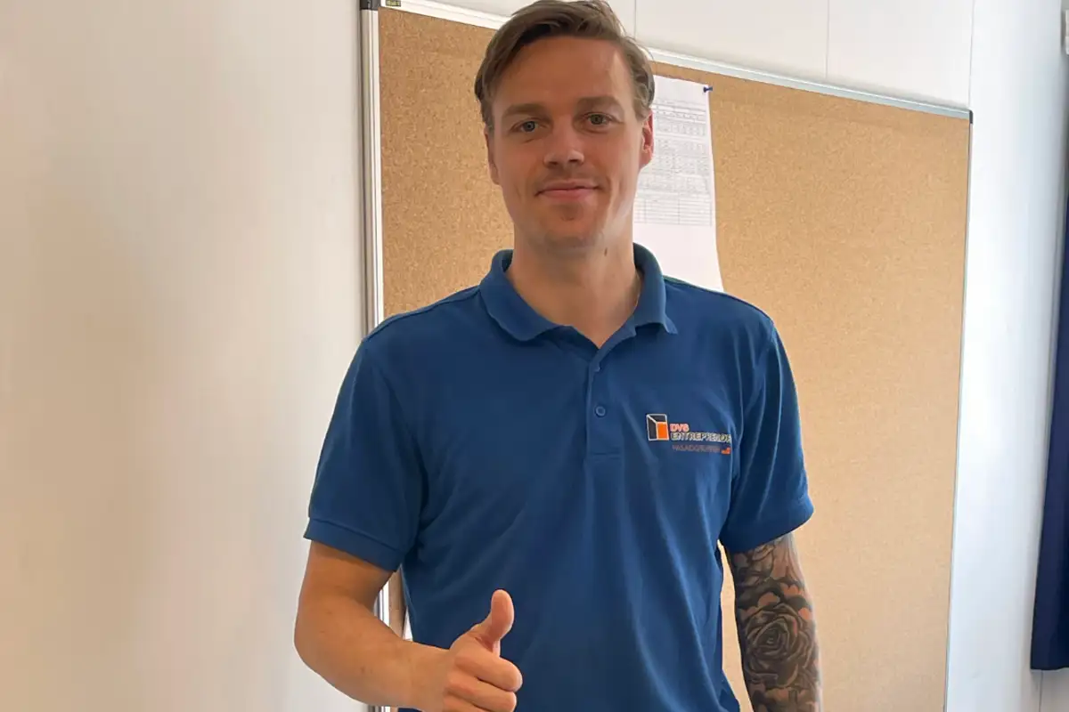 Gratulerer med bestått svenneprøve Joachim!